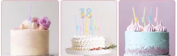 Nến xoắn pastel 01