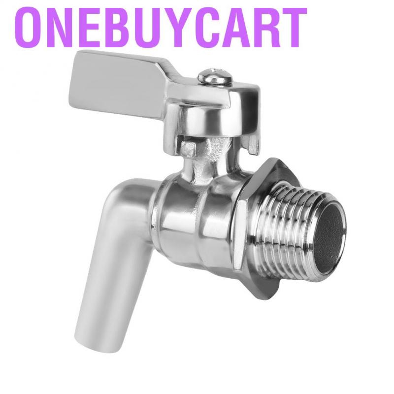 Onebuycart Adjustable Alinory Stainless Steel Beer Faucet Tap for Homebrew Wine Drink Dispenser