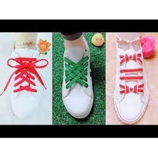 day giày chính hãng Dây giày thể thao Sneaker 2 lớp đủ màu loại xịn dài 1m2 day giày 1 cập 2 sợi