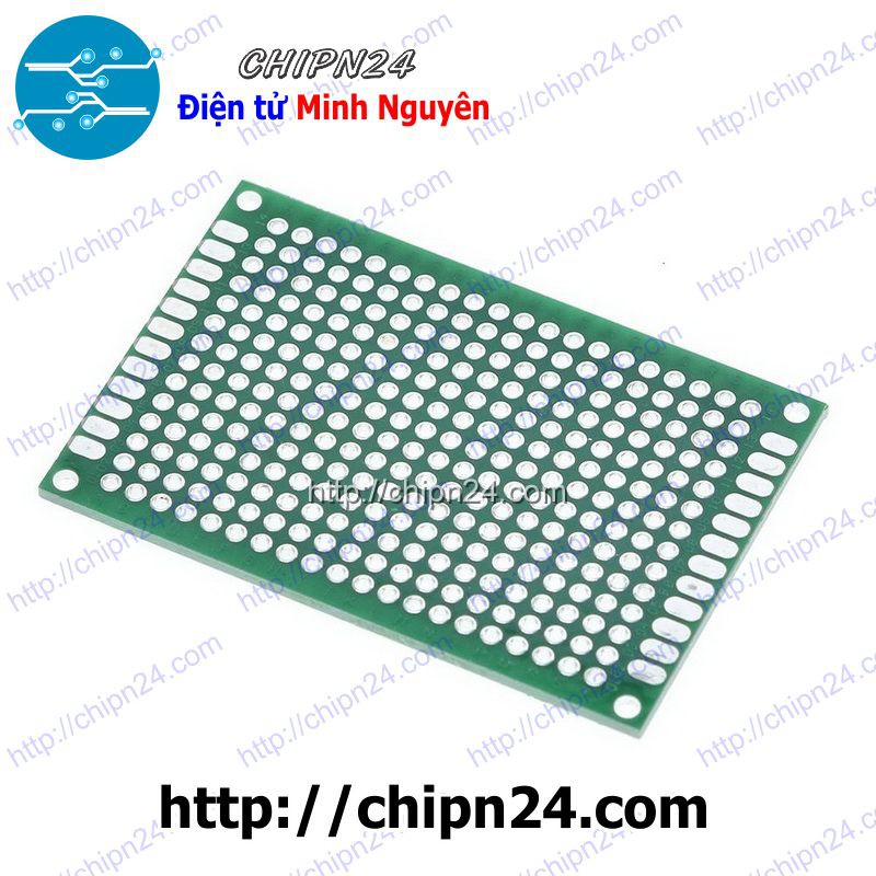 [1 TẤM] Testboard 2 mặt Thủy tinh 4x6cm (Board đồng đục lỗ PCB, Testboard cắm hàn)