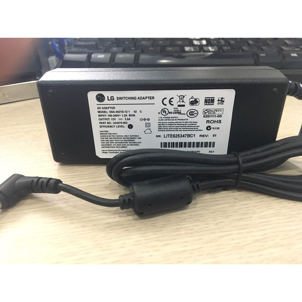 Adapter nguồn màn hình LG 12V 3.5A zin