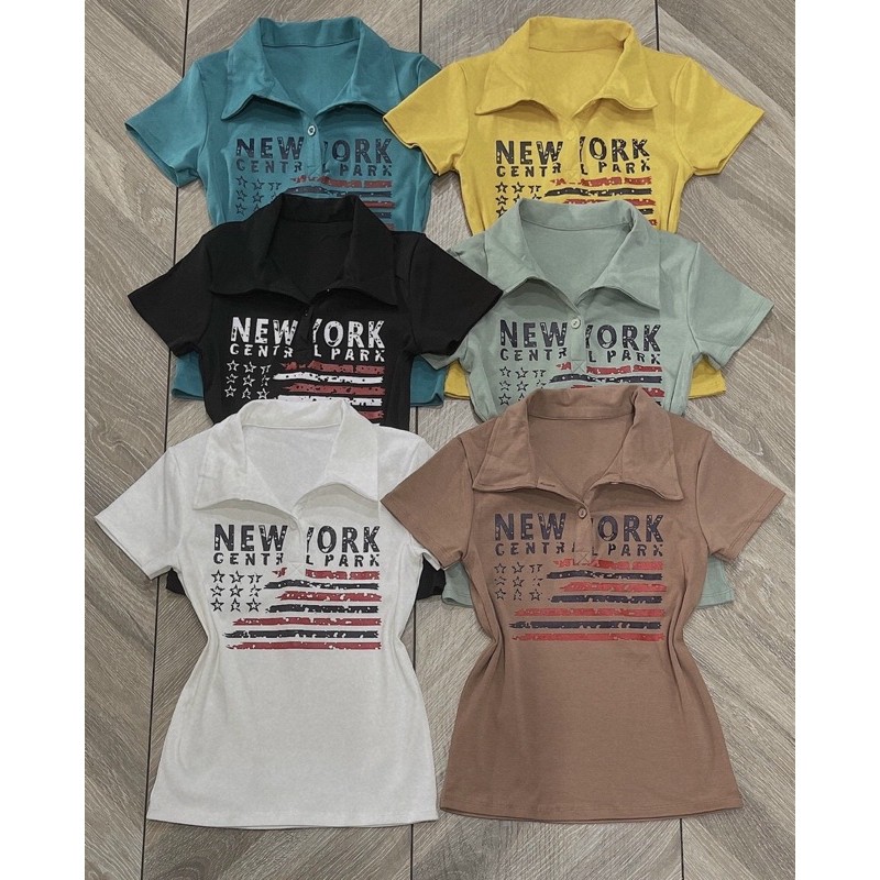 Áo PoLo phối chữ NEW YORK | BigBuy360 - bigbuy360.vn