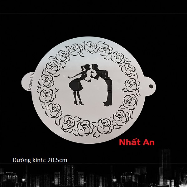 Rắc mặt bánh trang trí Cô dâu - Chú rể