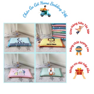 Gối trẻ em chất liệu cotton 100%, ruột bông kháng khuẩn êm ái dễ chịu, đảm bảo an toàn sức khoẻ cho bé yêu
