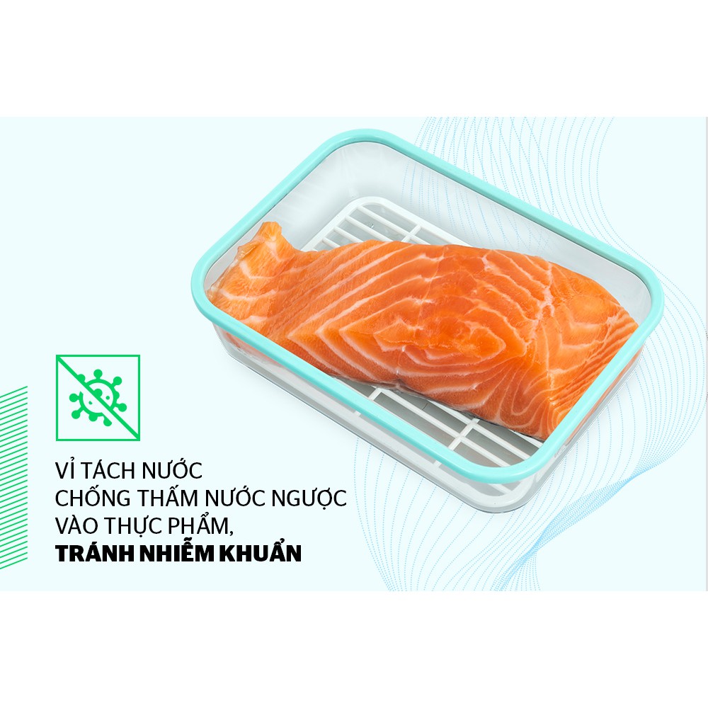 Hộp bảo quản thực phẩm ngăn đông BIOZONE KB-FR600-2700S - AN TOÀN CHO SỨC KHỎE