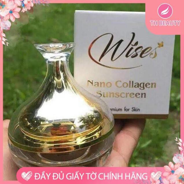 [Chính hãng 100%] Kem chống nắng Wises Nano Collagen Thái Lan dưỡng trắng da