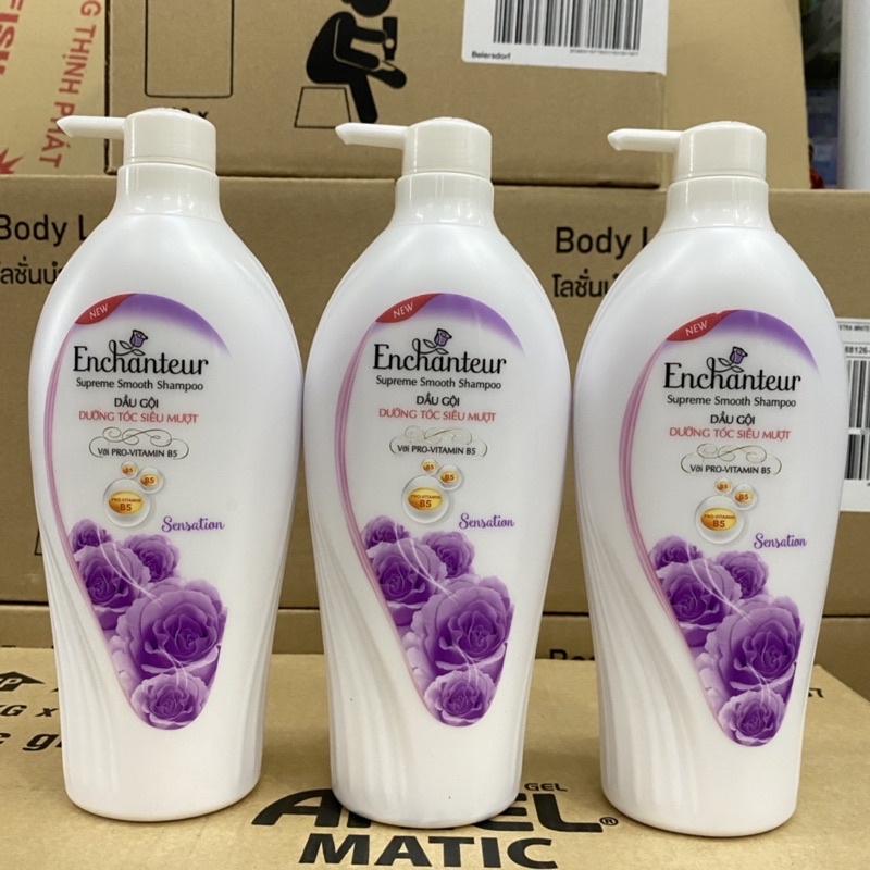 Dầu gội nước hoa Enchanteur Sensation dưỡng tóc siêu mượt 650gr
