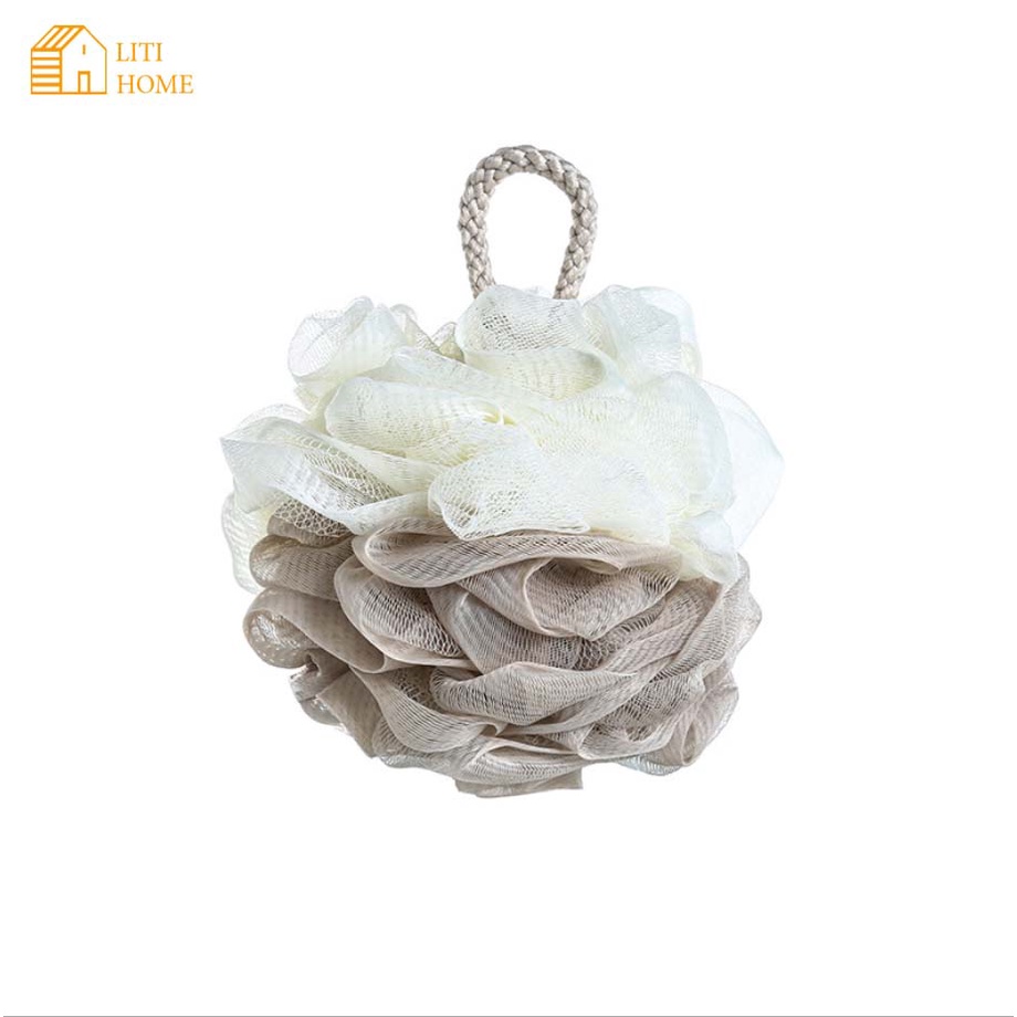 Bông tắm tròn vải lưới size to, mềm mại cao cấp, bông tắm tạo bọt Hàn Quốc - Đồ gia dụng nhà tắm