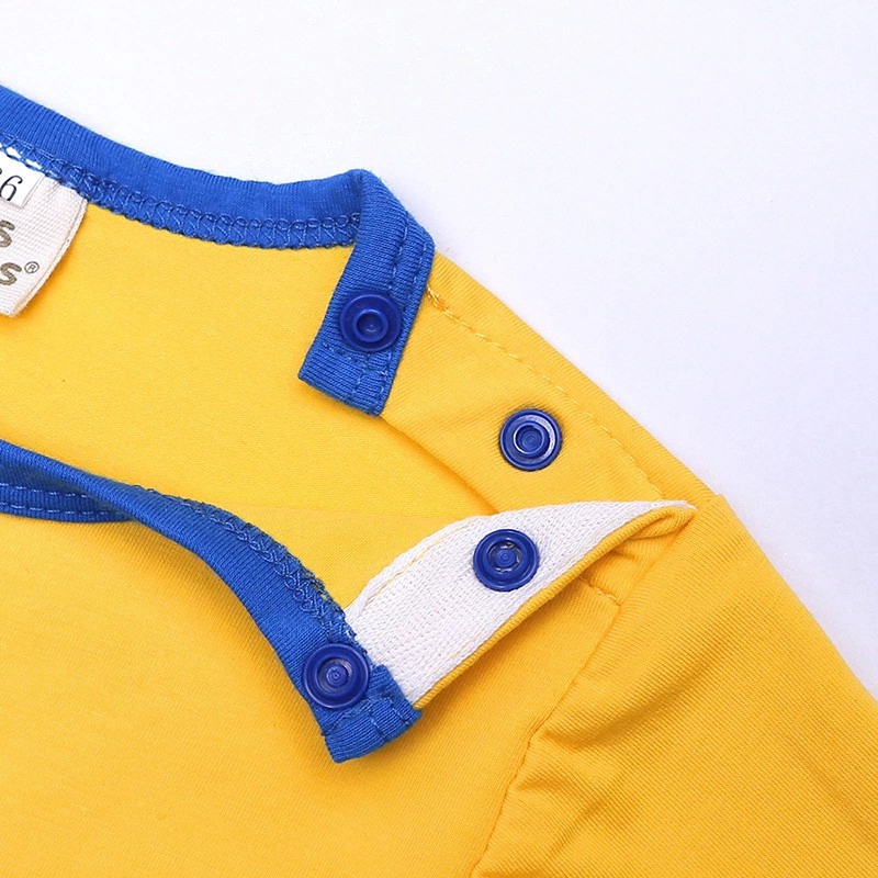 Áo liền quần cotton màu hồng và xanh lá thời trang dành cho bé sơ sinh