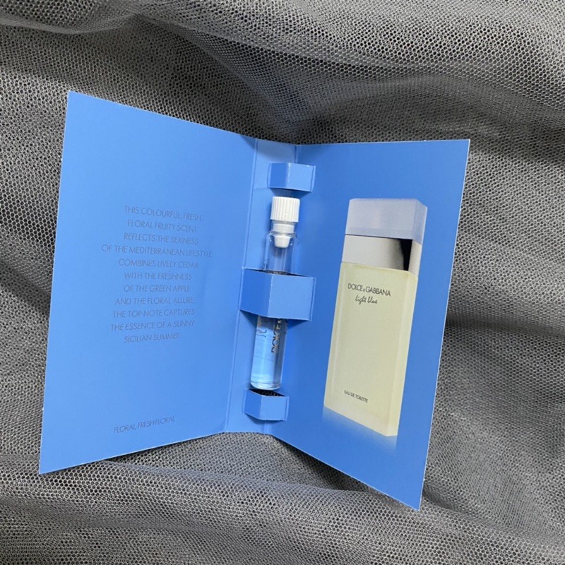 Sample Mẫu Thử Nước Hoa DOLCE & GABBANA Light Blue Eau De Toilette 1.5ml 0.05 Fl.oz