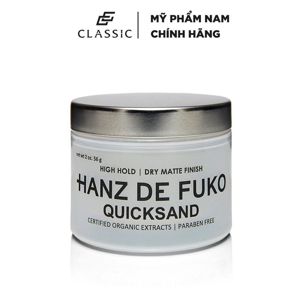 [Mã FMCGSALE55 giảm 8% đơn 500K] Sáp vuốt tóc Hanz De Fuko Quicksand 56g - Chính Hãng