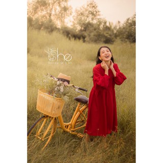 Đầm babydoll viền bèo