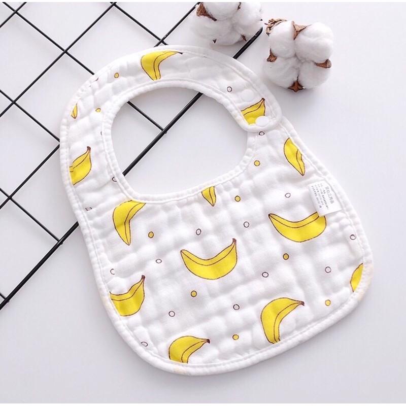 Yếm xô 4 lớp musilin và 8 lớp xô cho bé