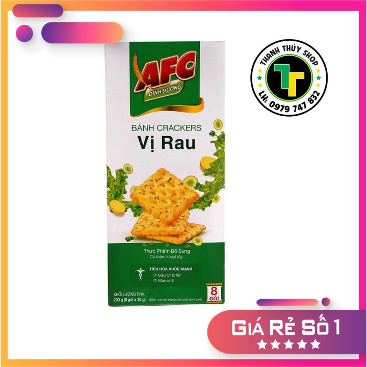 Bánh quy mặn AFC dinh dưỡng nhiều vị siêu thơm ngon loại 200g | BigBuy360 - bigbuy360.vn