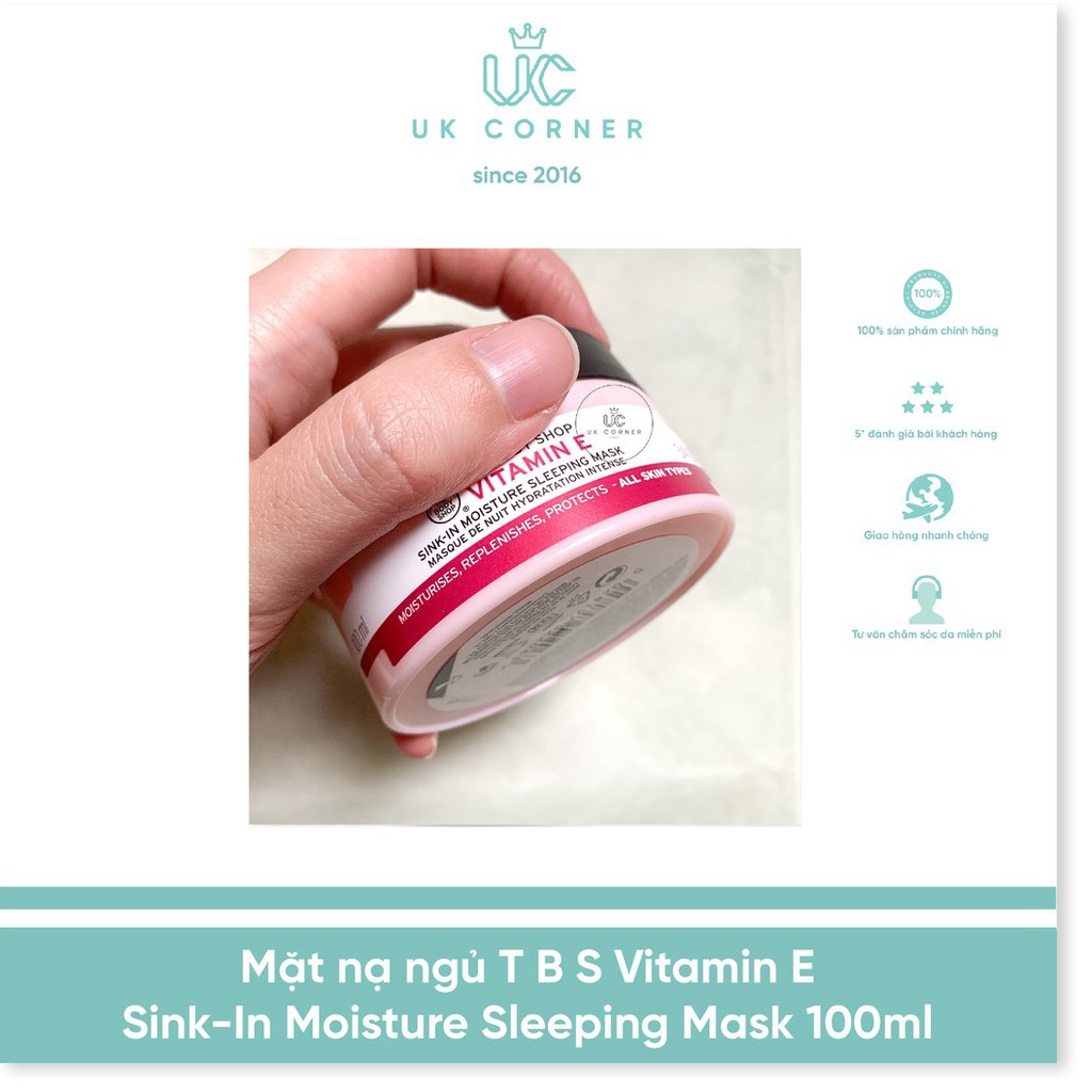 [Mã giảm giá] Mặt nạ ngủ The Body Shop Vitamin E Sink-in Moisture Sleeping Mask 100ml