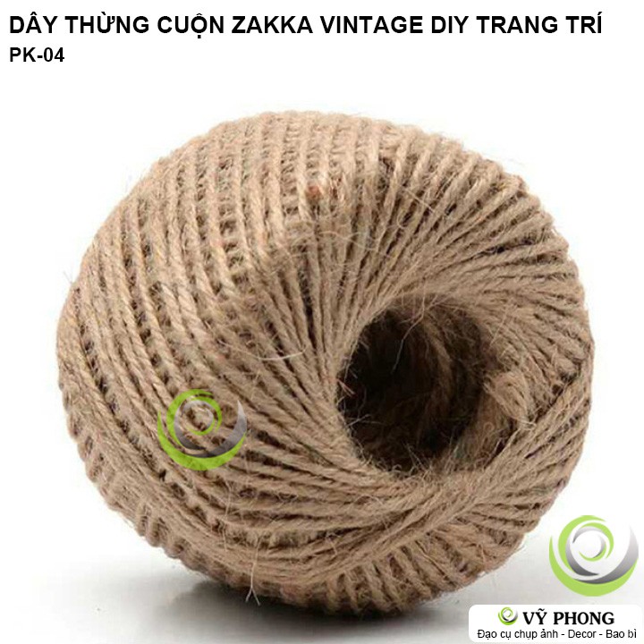 DÂY THỪNG CUỘN ZAKKA VINTAGE DIY TRANG TRÍ ĐÓNG GÓI BAO BÌ HỘP BÁNH KẸO QUÀ TẶNG PK-04