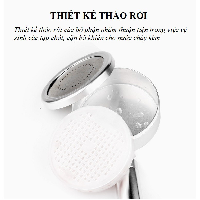 Vòi Sen Tăng Áp Không Dùng Điện, Tăng Áp SIÊU MẠNH Làm Từ Hợp Kim Nhôm