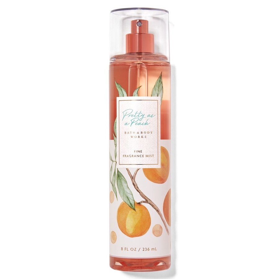 Xịt thơm Body Mist Pretty As A Peach - Bath &amp; Body Works [Bill Mỹ]