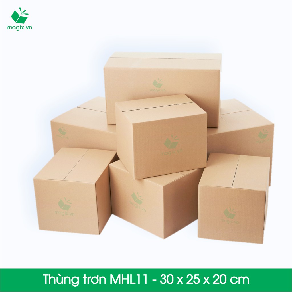 MHL11 - 30 x 25 x 20 cm - 10 Thùng hộp carton trơn