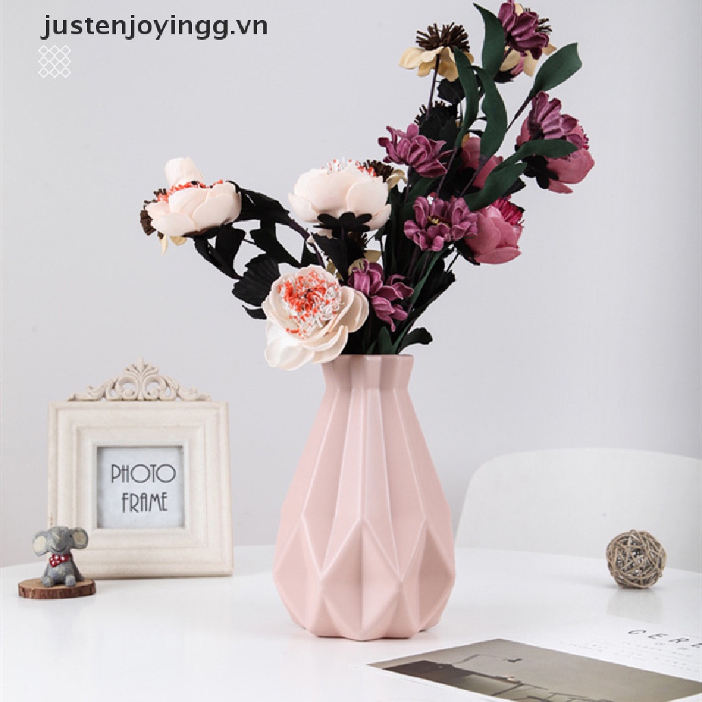 Bình Hoa Nhựa Giả Gốm Phong Cách Châu Âu