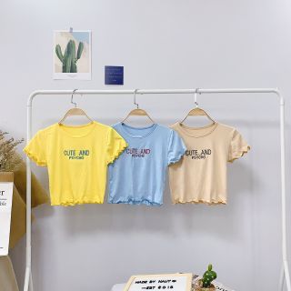 Áo croptop cuốn biên