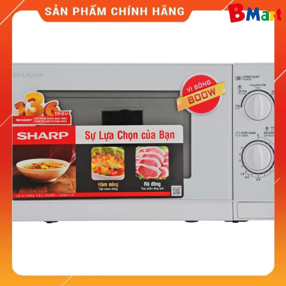 [Hỏa tốc 1 giờ] [FreeShip] Lò vi sóng Sharp 20 Lít R-201VN-S - Bảo hành 12 tháng  - BM