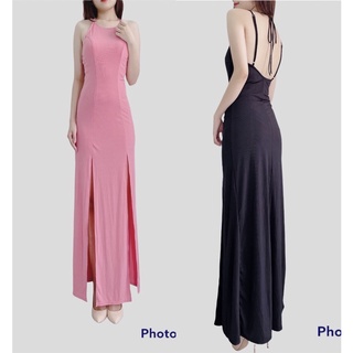 Đầm yếm maxi hở lưng