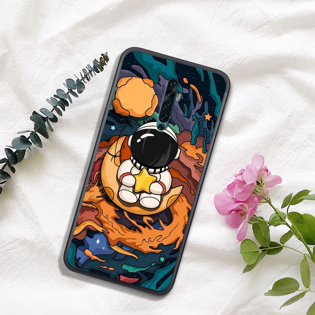 [ SIÊU HOT] ỐP LƯNG OPPO REALME X/K3/RENO/RENO 2/RENO 2F  , IN HÌNH ASTRONAUT TIỂU ĐỘI PHI-HÀNH-GIA, MÀU SẮC CỰC BẮT MẮT