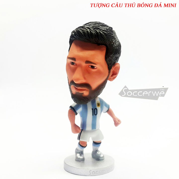 Tượng cầu thủ bóng đá Lionel Messi - Argentina black hair
