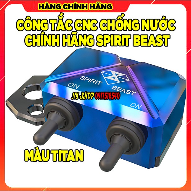 CÔNG TẮC CNC SPIRIT BEAST CHỐNG NƯỚC MÀU TITAN CỰC ĐẸP CHÍNH HÃNG