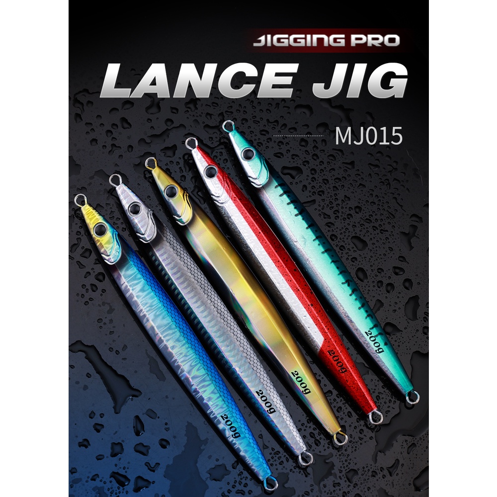 Mồi Giả Câu Cá Phát Sáng Bằng Kim Loại 100g 130g 160g 200g