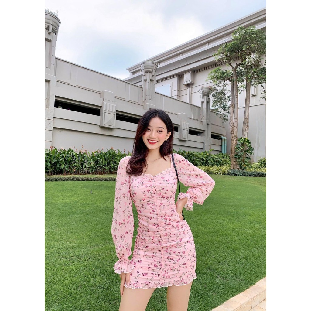 🌻 Váy Hoa Bó Body Quyến Ru