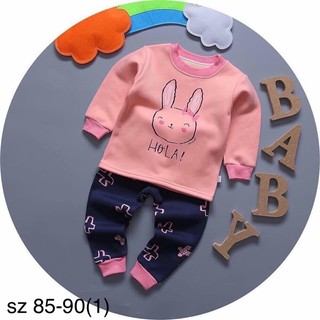 Sale sốc _ Bộ nỉ lót lông xuất Hàn cho bé gái size đại (25-47kg)
