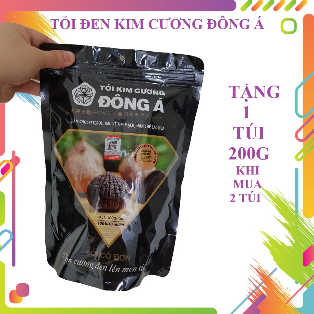 TỎI ĐEN - TỎI ĐEN ĐÔNG Á- TỎI ĐEN KIM CƯƠNG TÚI 500GR