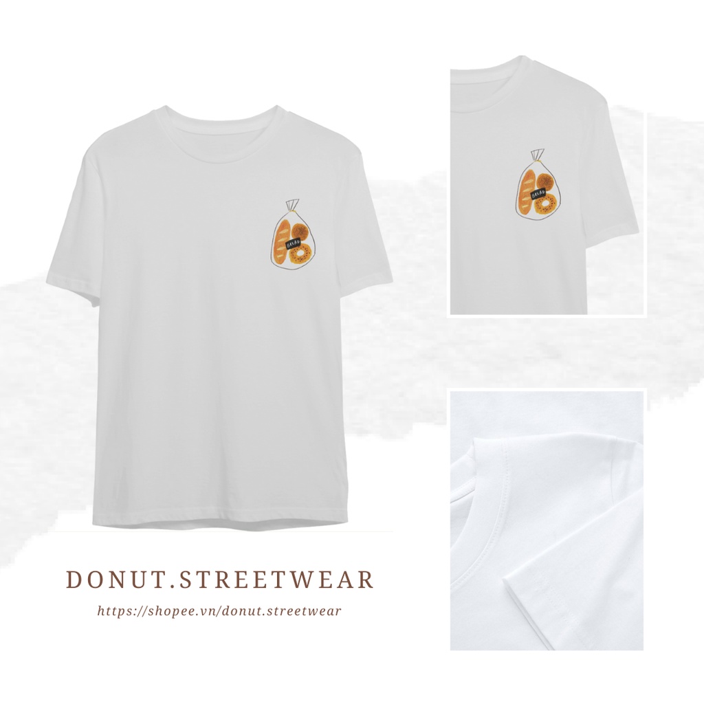 Áo thun cotton unisex BREAD