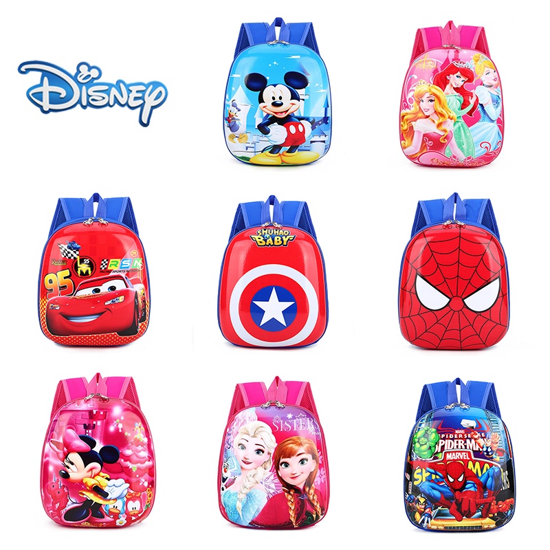 Disney Balo Đi Học Họa Tiết Người Nhện / Chuột Mickey Minnie Đáng Yêu Cho Bé