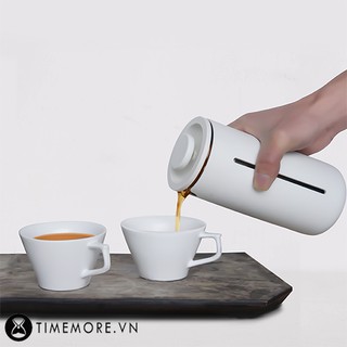 Bình pha cà phê French Press Timemore U 450ml White