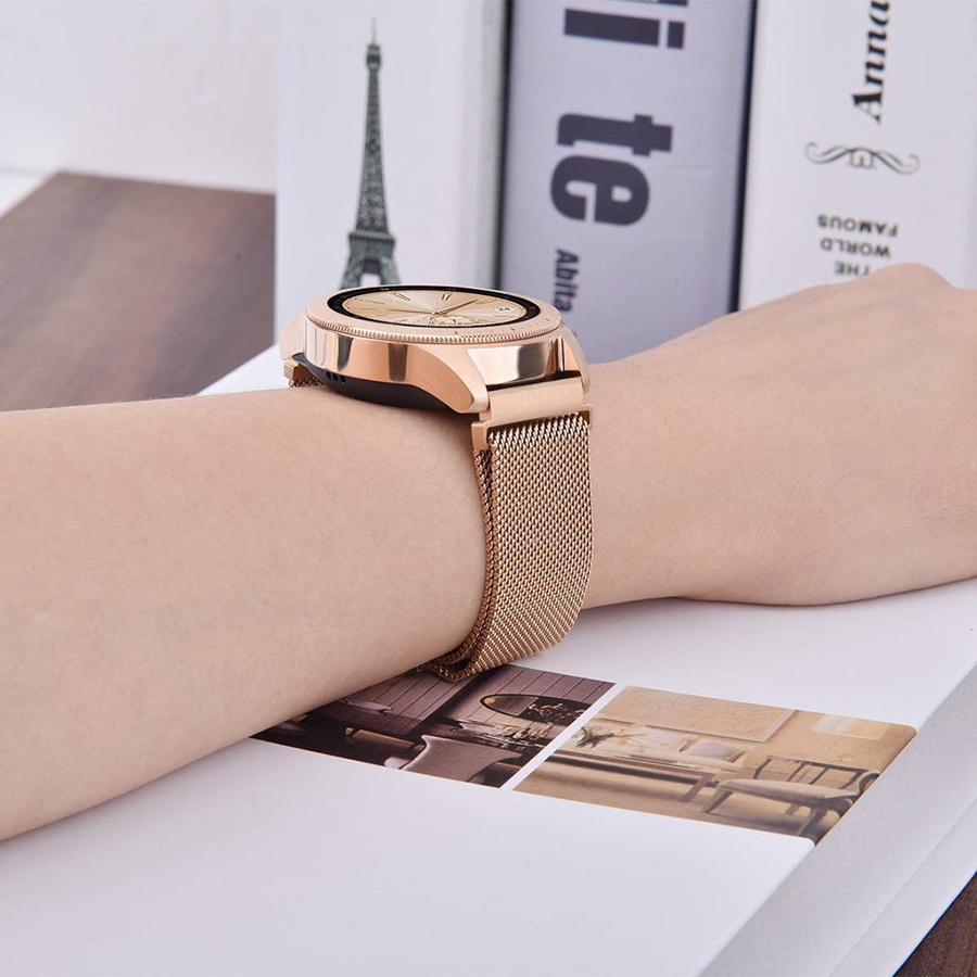Dây Đeo Inox Milanese Cho Đồng Hồ Thông Minh Samsung Active 2 Gear S3 band 22mm 20mm Galaxy watch 4