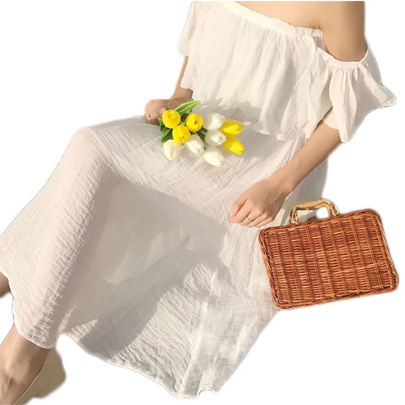 VÁY ĐẦM TRỄ VAI TRẮNG ULAZZANG HOT