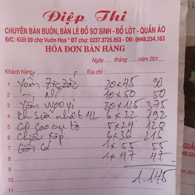 Combo khách sỉ Chợ Còng