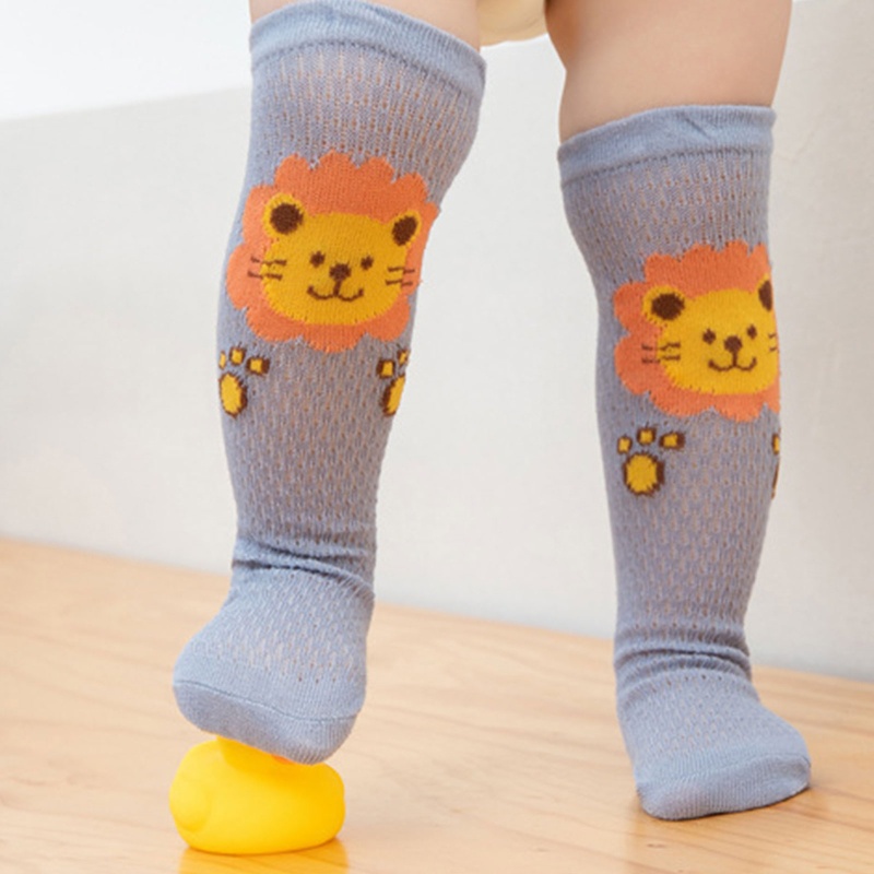 XIXI Tất Lưới Thoáng Khí Cao Đến Đầu Gối Chống Muỗi In Họa Tiết Thú Hoạt Hình Nhiều Màu Sắc Thời Trang Mù