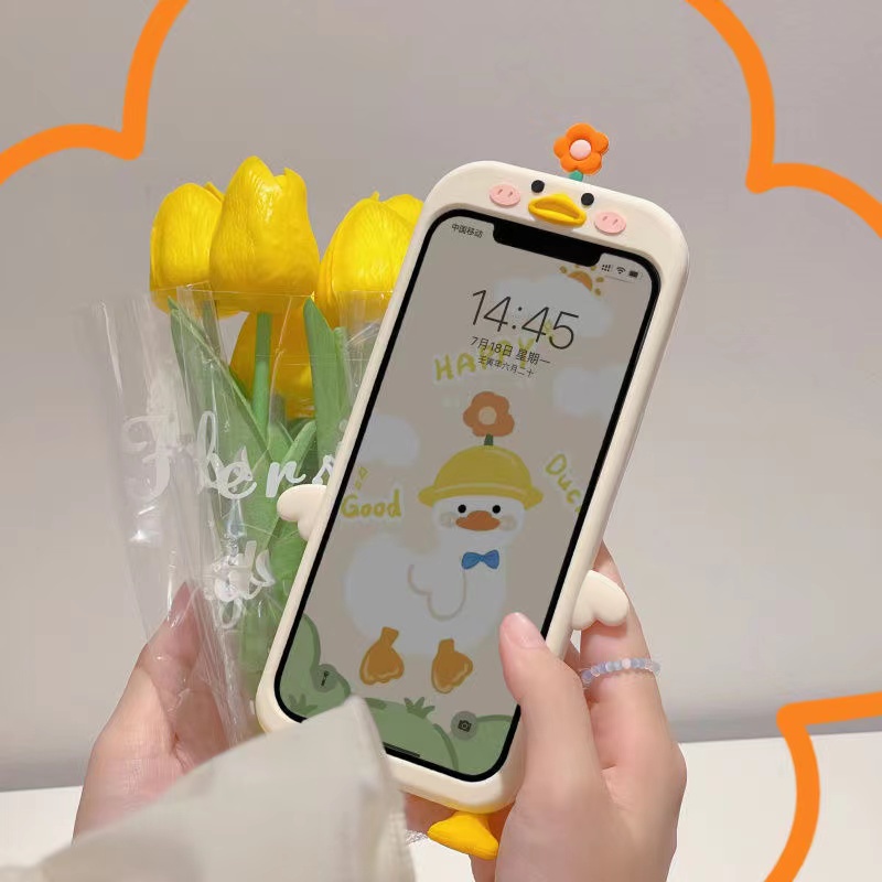 Ốp Điện Thoại Silicon Mềm Chống Sốc Họa Tiết Hoa Dễ Thương Dành Cho iPhone 13 12 11 Pro Max 6 7 8 Plus X XS XR