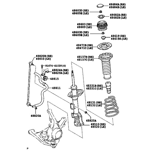 Rotuyn cân bằng Toyota Vios,Rô tuyn cân bằng Toyota Vios,Phụ tùng Toyota Vios   -Hàng chính hãng CTR Hàn Quốc