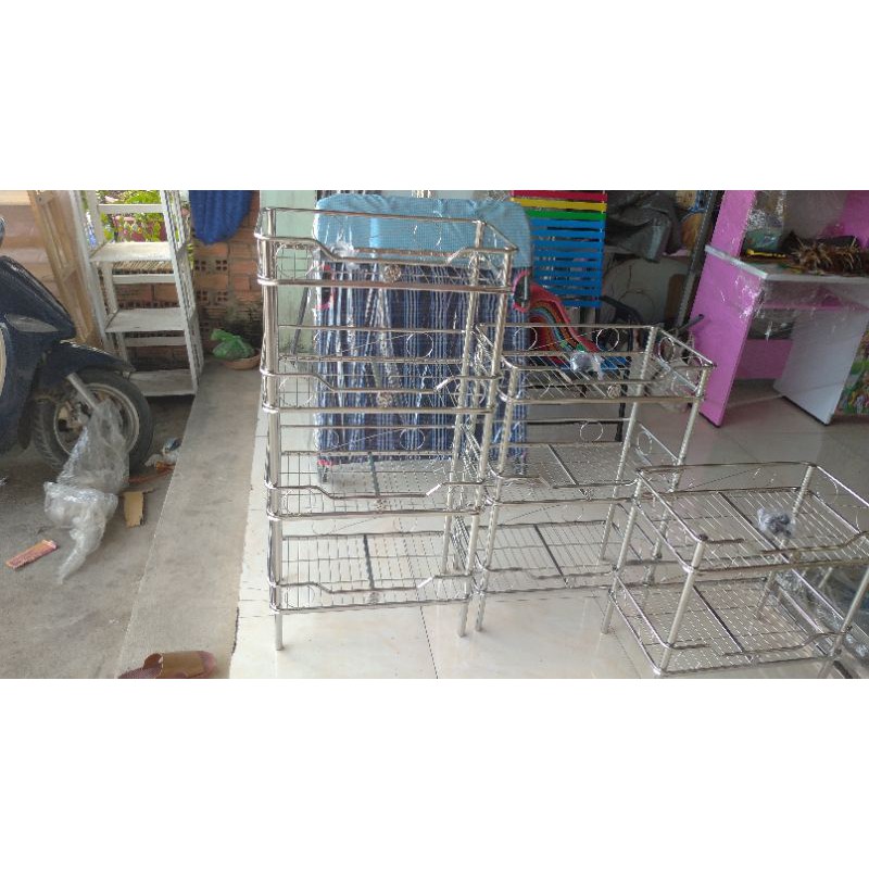 Kệ chén innox 30*50 2,3,4 tầng
