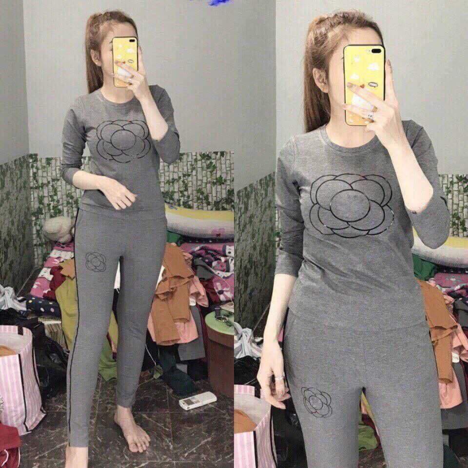 BỘ THU ĐÔNG MẶC Ở NHÀ IN HOA