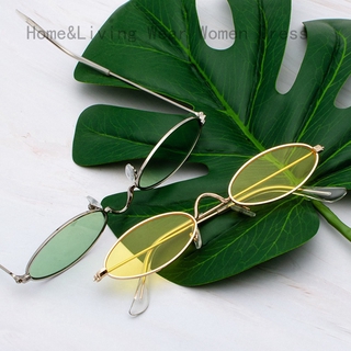 Kính Mát Gọng Oval Gọng Kim Loại Phong Cách Cổ Điển Thời Trang Unisex