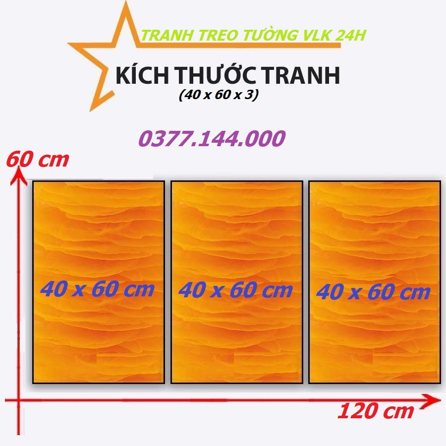 VLK3190003PVC10 - Bộ 3 tấm tranh treo tường trang trí cửa hàng kinh doanh Cafe quán Bar