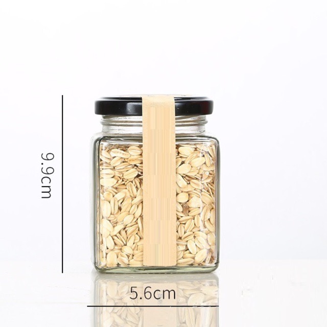 Hũ thuỷ tinh vuông 200ml