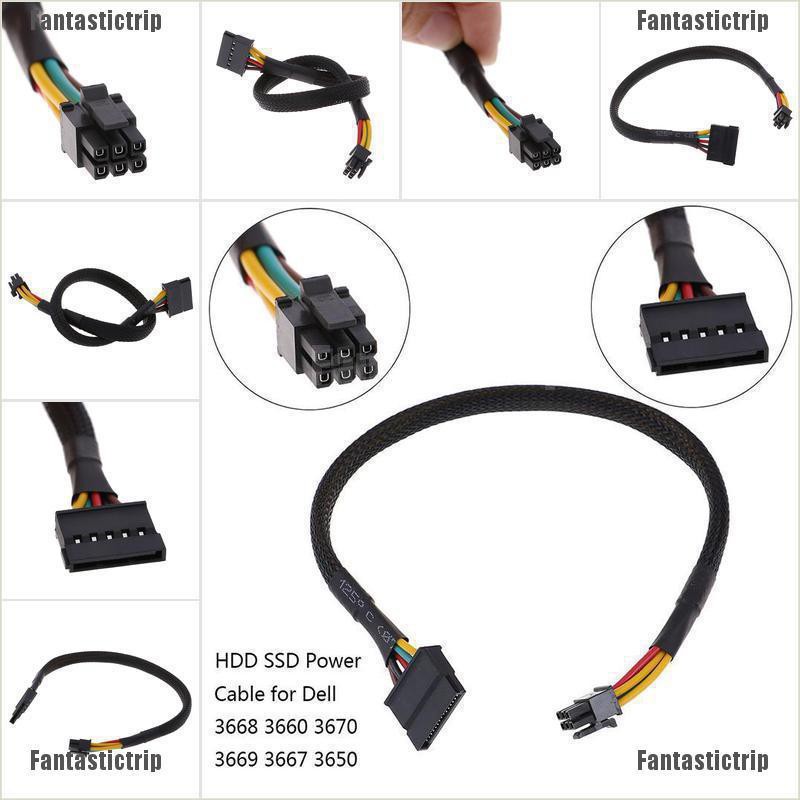 Dây Cáp Chuyển Đổi Từ 6 Pin Sang SATA 15 Pin Dành Cho Dell 3668 3667