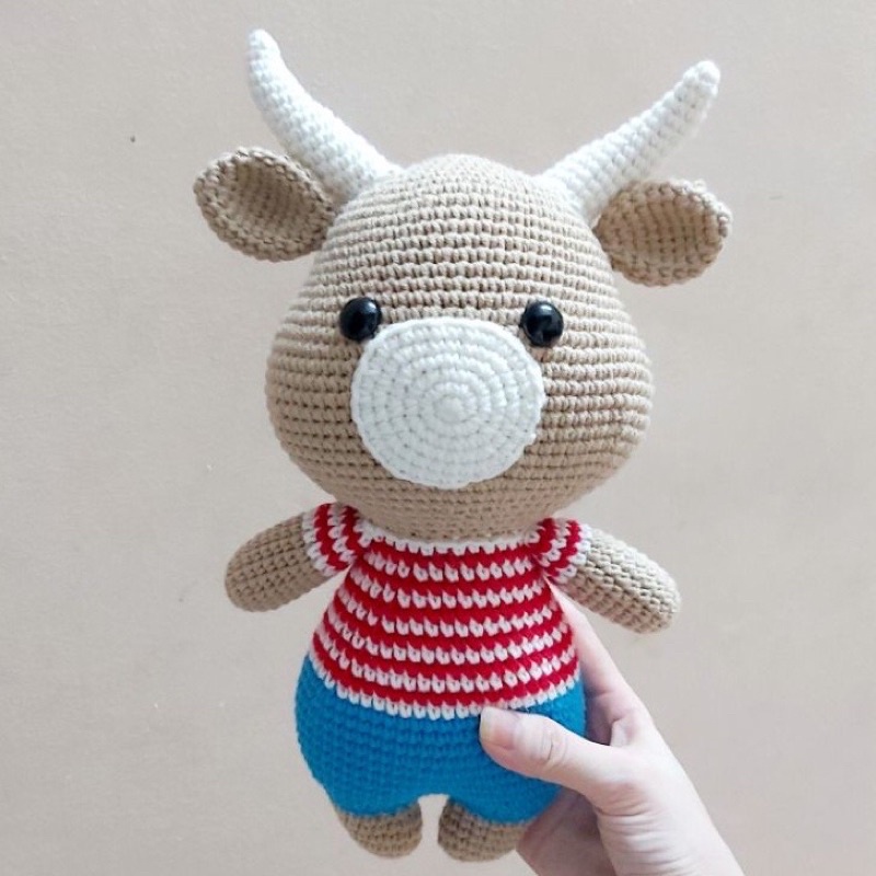 Gấu bông hình trâu cho bé